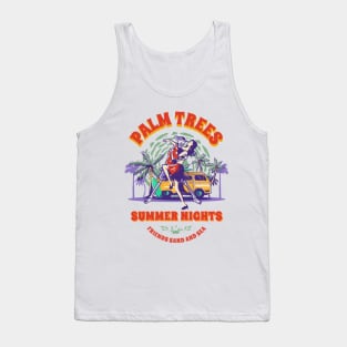 Palm Trees Summer Nights, Friends Sand and Sea Tank Top